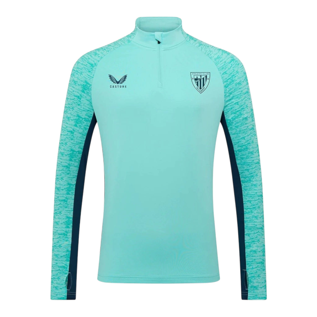 Camisa Athletic Bilbao Treino 25/26 manga longa - Torcedor Castore Masculina - Azul