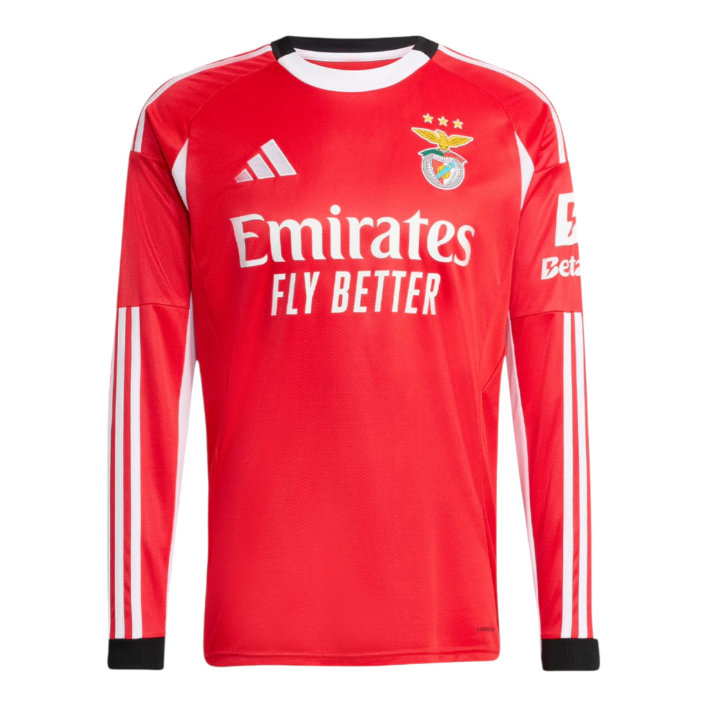 Camisa Benfica I 25/26 manga longa - Torcedor Adidas Masculina - Vermelha