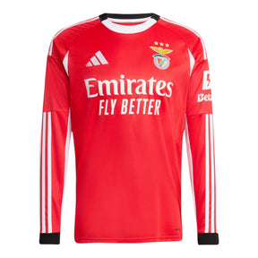 Camisa Benfica I 25/26 manga longa - Torcedor Adidas Masculina - Vermelha