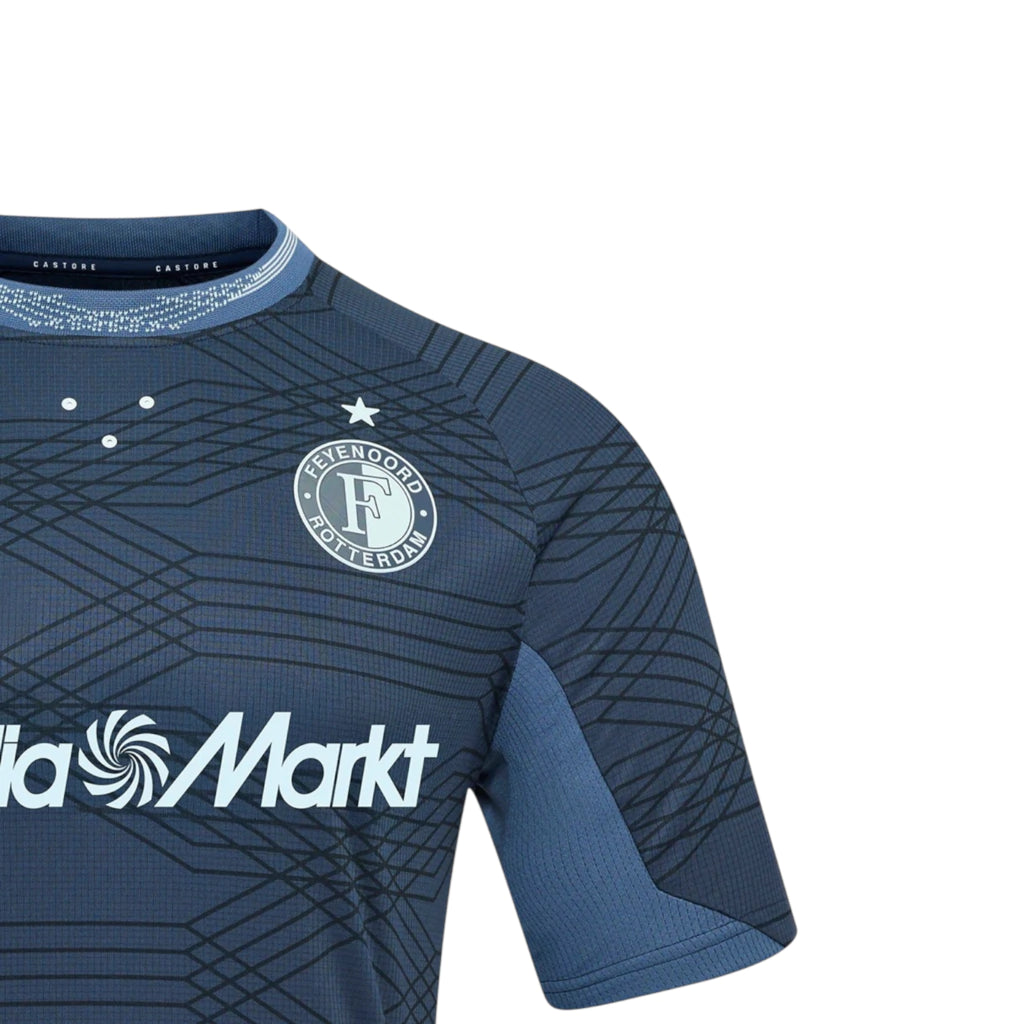 Camisa Feyenoord II 25/26 - Torcedor Castore Masculina - Azul