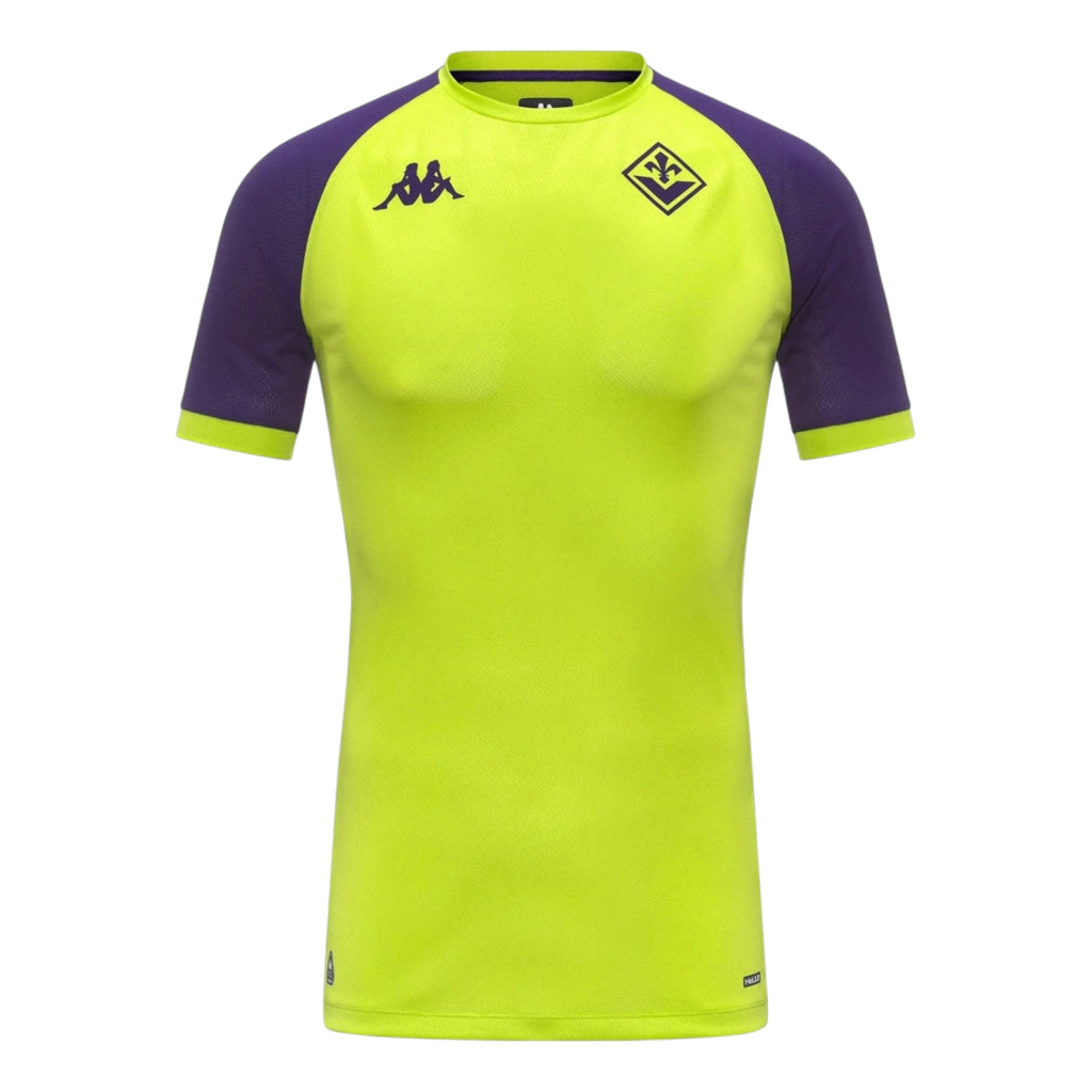 Camisa Fiorentina Treino 25/26 - Torcedor Kappa Masculina - Amarela neon e roxa