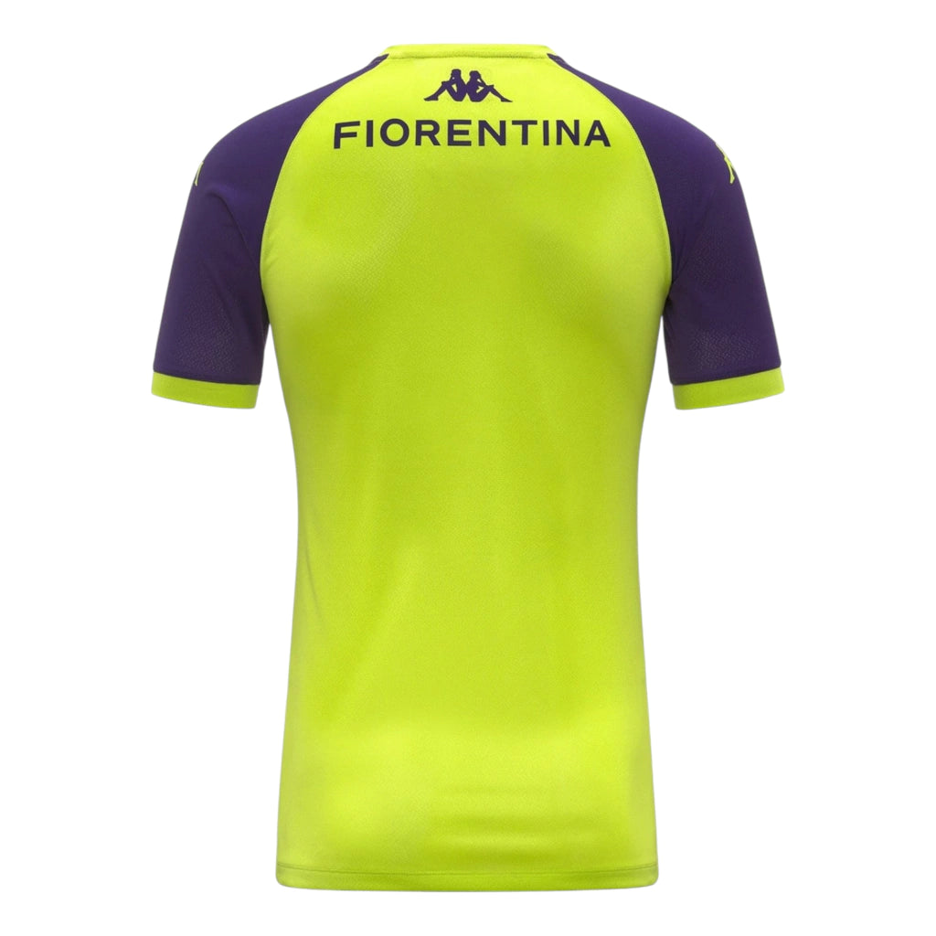 Camisa Fiorentina Treino 25/26 - Torcedor Kappa Masculina - Amarela neon e roxa