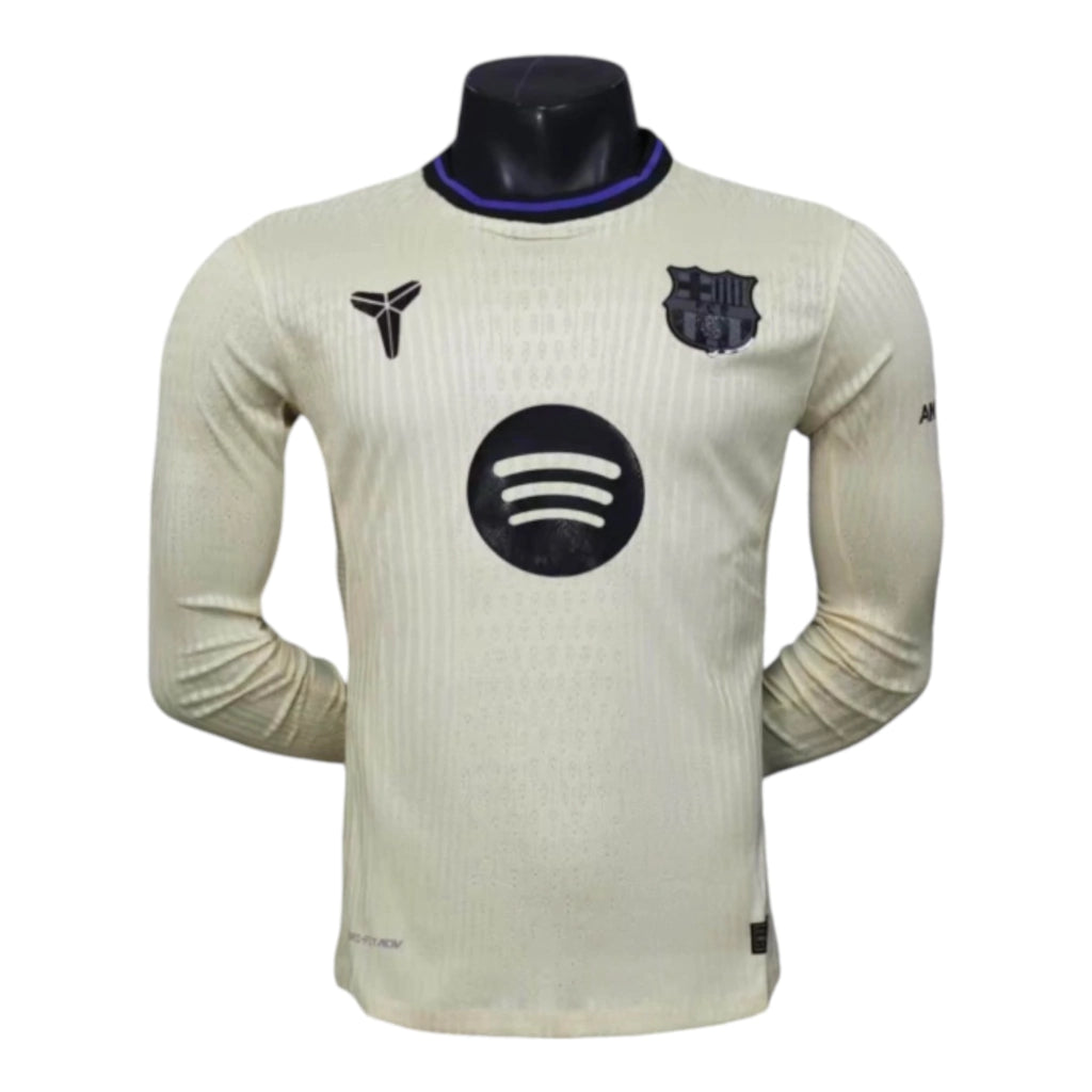 Camisa Barcelona II 25/26 manga longa - Jogador Nike Masculina - Bege
