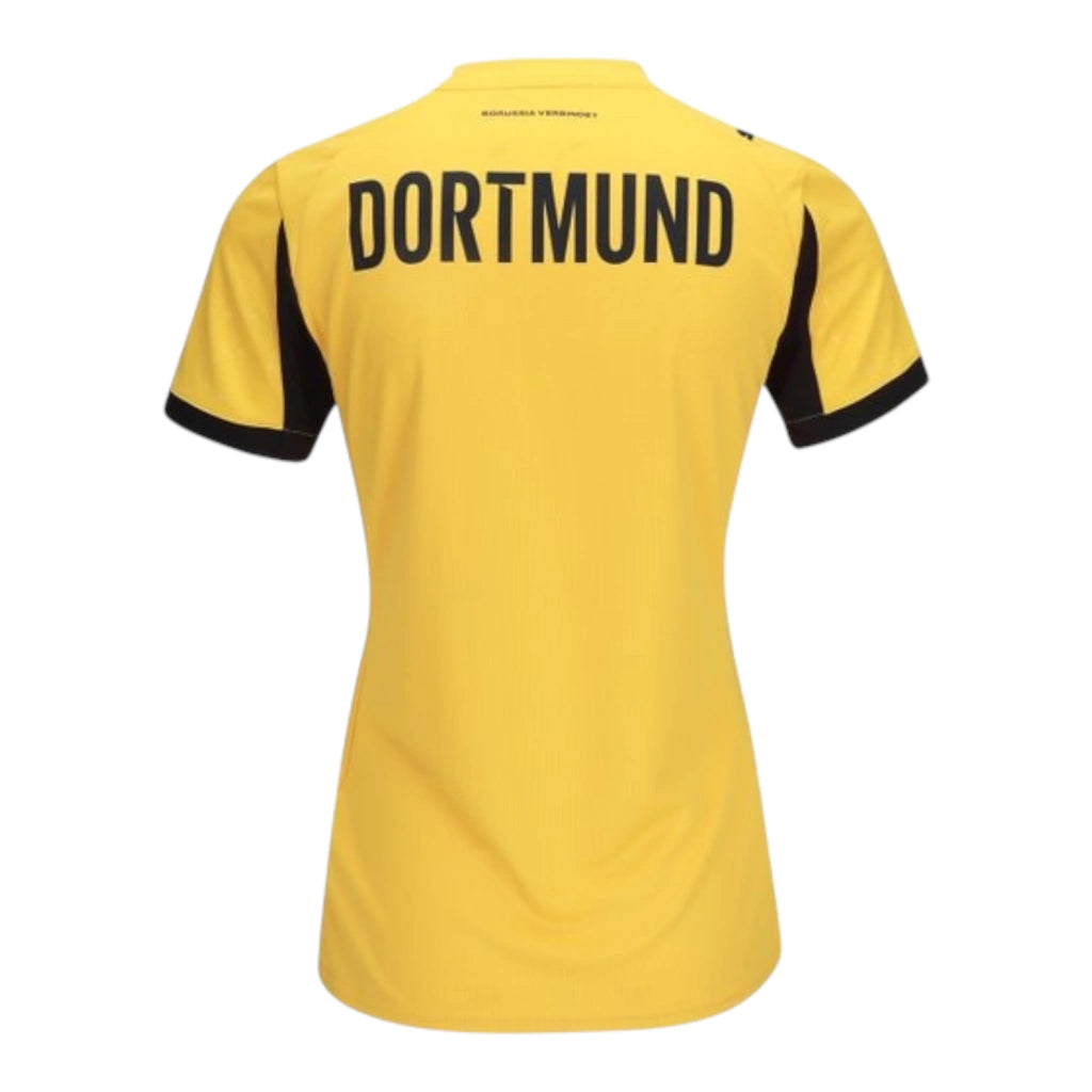 Camisa Borussia Dortmund Copa 25/26 - Torcedor Puma Feminina - Amarela e preta