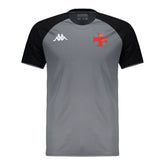 Camisa Vasco da Gama Treino 25/26 - Torcedor Kappa Masculina - Cinza e preta