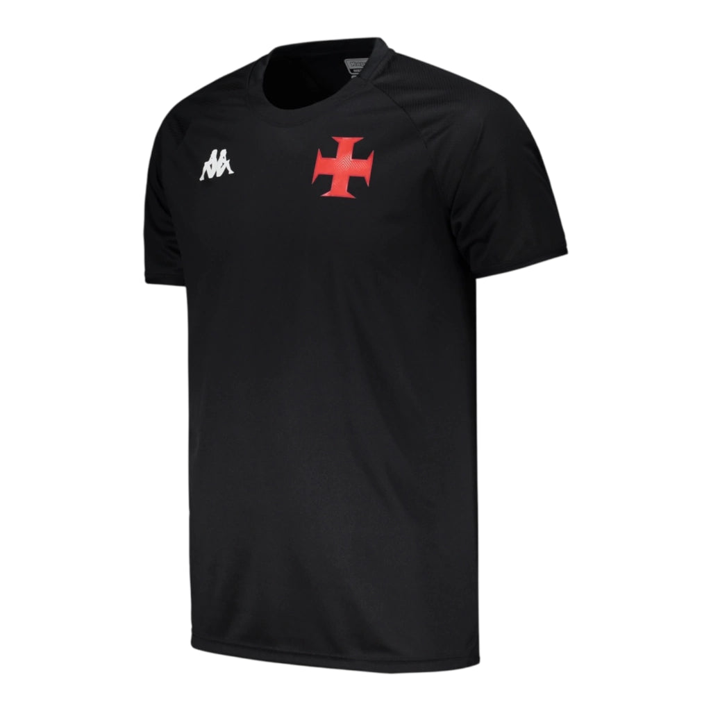 Camisa Vasco da Gama Treino 25/26 - Torcedor Kappa Masculina - Preta