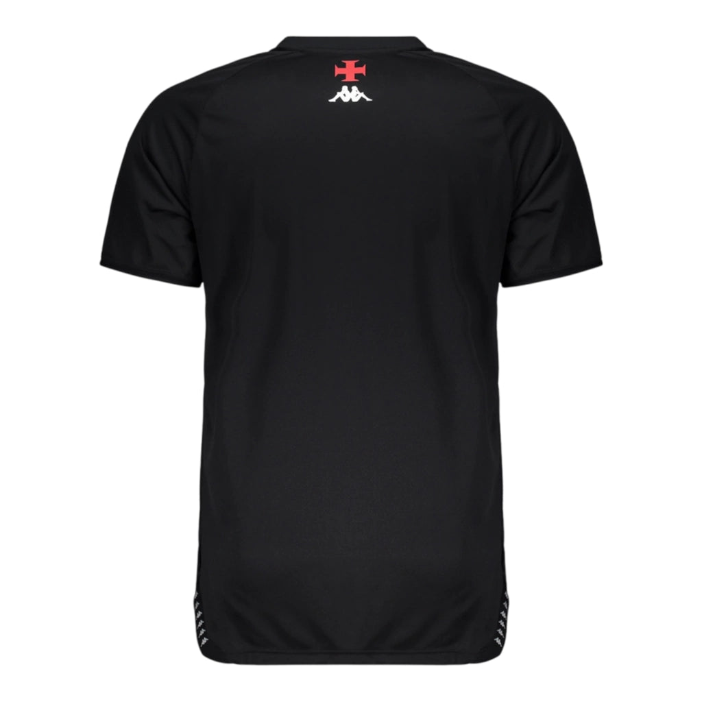 Camisa Vasco da Gama Treino 25/26 - Torcedor Kappa Masculina - Preta
