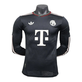 Camisa Bayern de Munique III 25/26 manga longa - Jogador Adidas Masculina - Preta