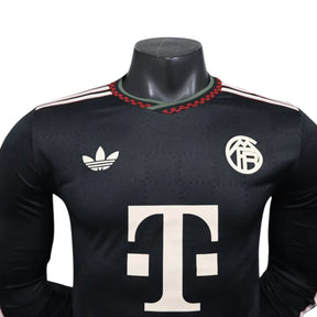 Camisa Bayern de Munique III 25/26 manga longa - Jogador Adidas Masculina - Preta