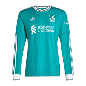 Camisa Liverpool III 25/26 manga longa - Torcedor Adidas Masculina - Verde