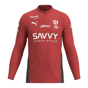 Camisa Al-Hilal Treino 25/26 manga longa - Torcedor Puma Masculina - Vermelha