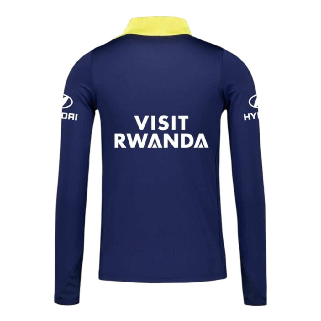 Camisa Atlético de Madrid Treino 25/26 manga longa - Torcedor Nike Masculina - Azul e amarela