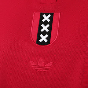 Camisa Ajax Edição Aniversário 125 anos 25/26 manga longa - Torcedor Adidas Masculina - Branca e vermelha