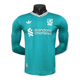 Camisa Liverpool III 25/26 manga longa - Jogador Adidas Masculina - Verde