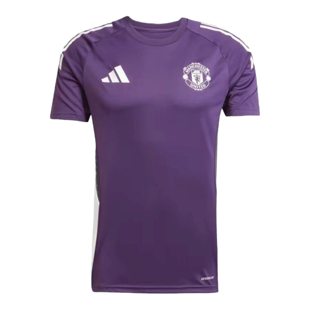 Camisa Manchester United Treino 25/26 - Torcedor Adidas Masculina - Roxa