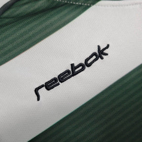 Camisa Retrô Sporting Lisboa I 2001/2003 manga longa - Reebok Masculina - Branca com detalhes em verde