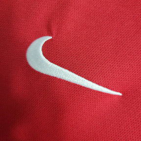 Camisa Retrô Seleção de Portugal I 2016/2017 manga longa - Nike Masculina - Vermelha com detalhes em verde