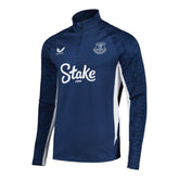Camisa Everton 25/26 manga longa - Torcedor Castore Masculina - Azul e branca