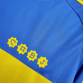 Camisa Retrô Boca Juniors I 1981 manga longa - Adidas Masculina - Azul com detalhes em amarelo