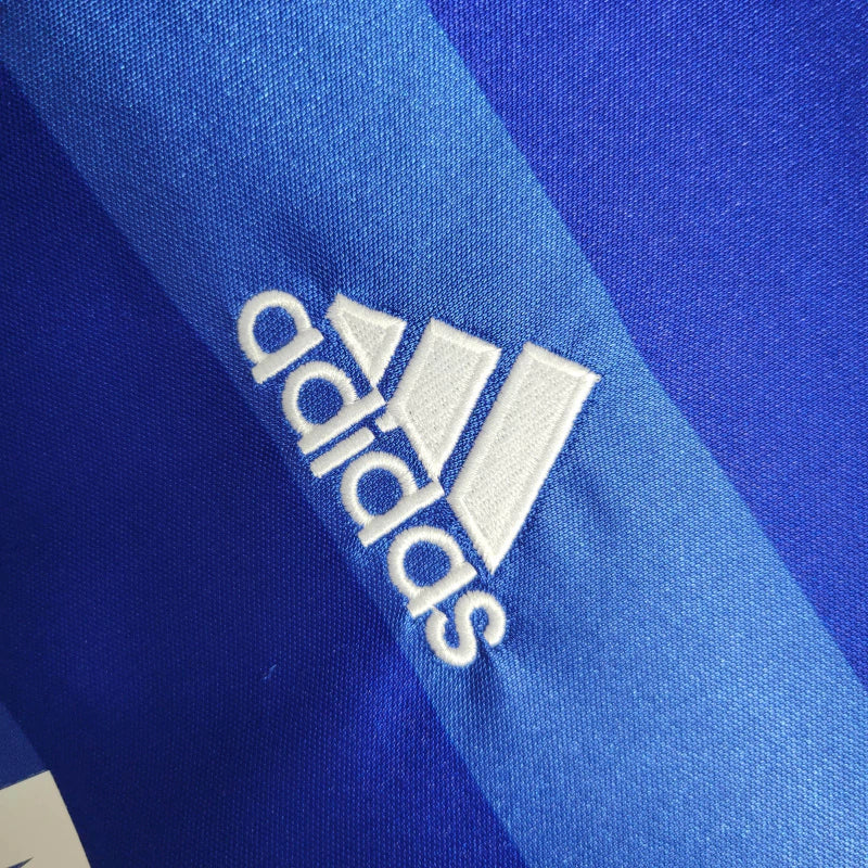 Camisa Retrô Chelsea I 2011/2012 manga longa - Masculina Adidas - Azul com detalhes em branco