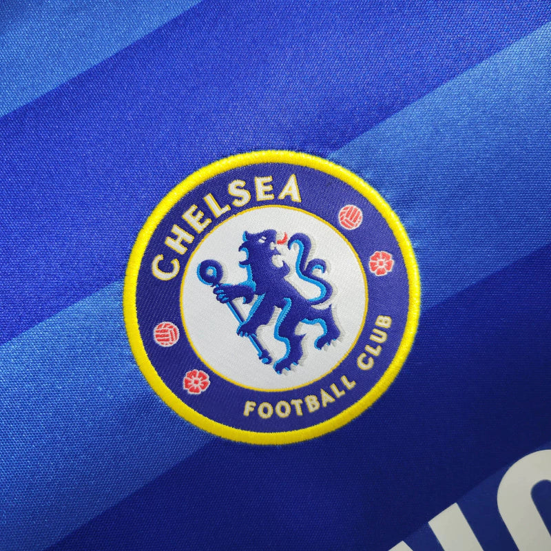 Camisa Retrô Chelsea I 2011/2012 manga longa - Masculina Adidas - Azul com detalhes em branco