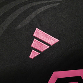 Camisa Inter Miami II 23/24 manga longa - Torcedor Adidas Masculina - Preta com detalhes em rosa