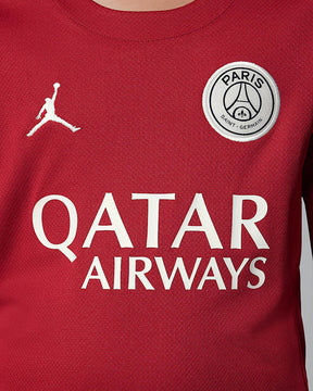 Camisa Paris Saint-German Fourth 25/26 manga longa - Torcedor Nike Masculina - Vermelha