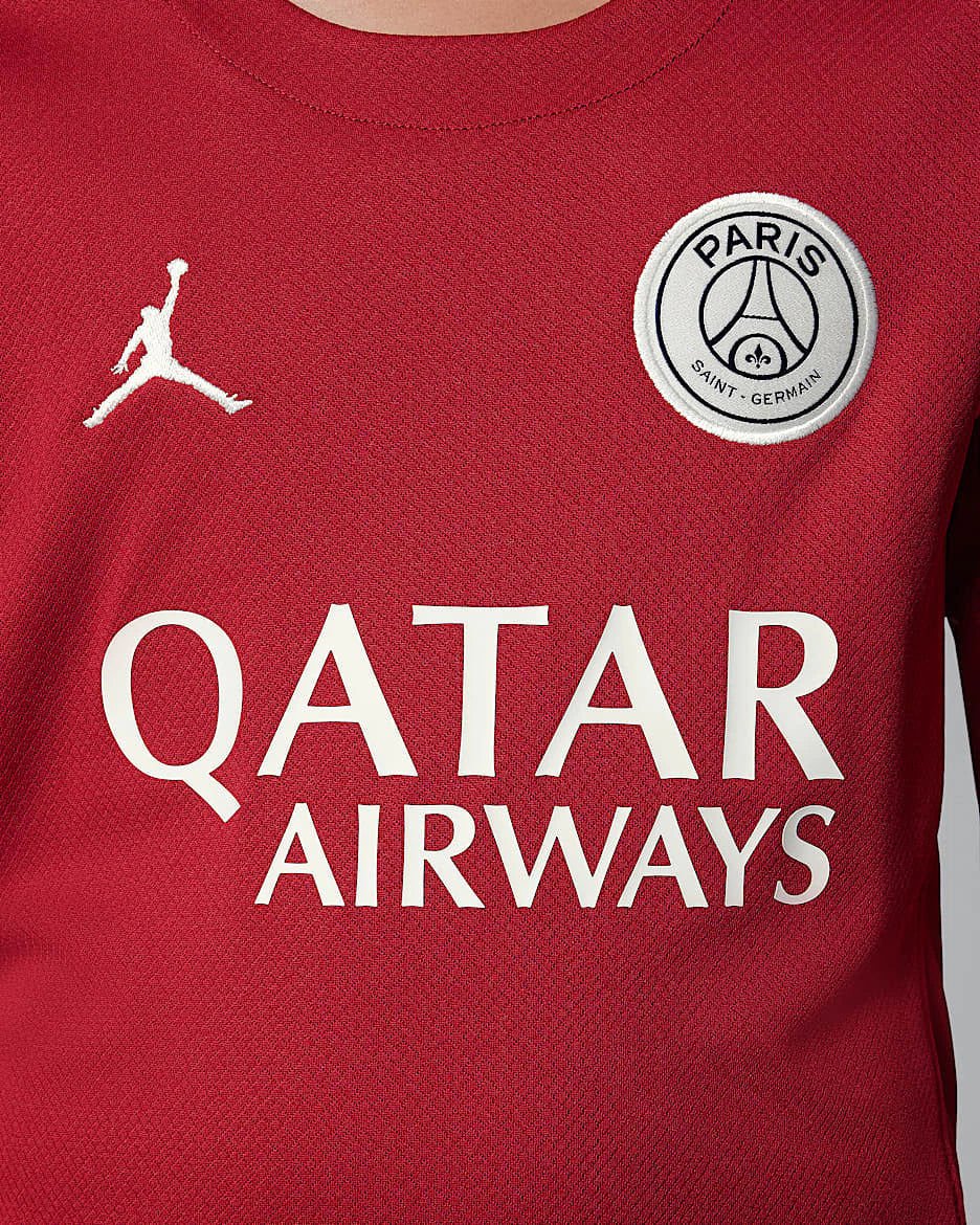 Camisa Paris Saint-German Fourth 25/26 manga longa - Torcedor Nike Masculina - Vermelha