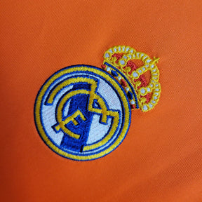 Camisa Retrô Real Madrid II 13/14 manga longa - Masculina Adidas - Laranja com detalhes em cinza