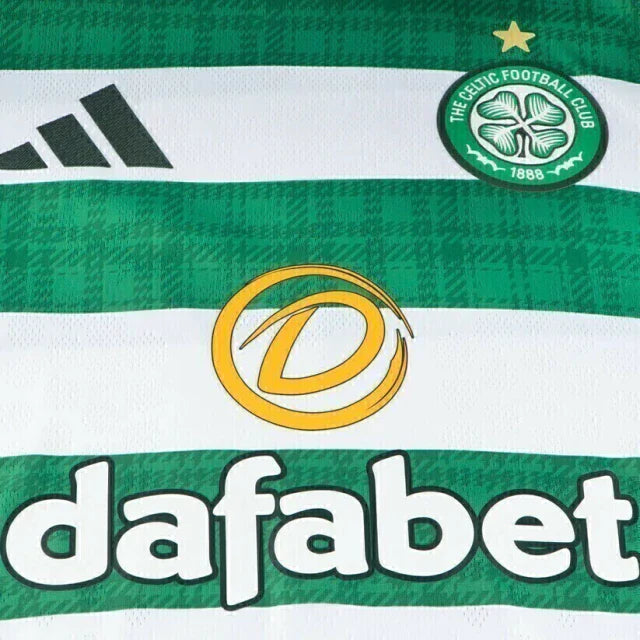 Camisa Celtic I 25/26 - Torcedor Adidas Feminina - Branca e verde