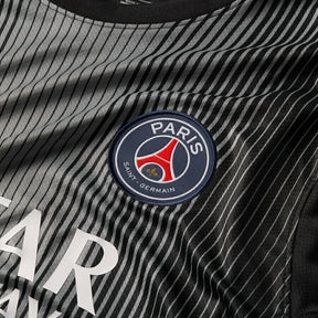 Camisa Paris Saint-Germain Goleiro 25/26 - Torcedor Nike Masculina - Preta com detalhes em branco