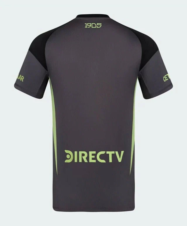 Camisa Boca Juniors Goleiro 25/26 - Torcedor Adidas Masculina - Preta com detalhes em cinza e verde