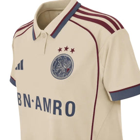 Camisa Ajax III 25/26 - Torcedor Adidas Feminina - Bege e azul