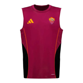 Camisa Regata Roma Treino 25/26 - Torcedor Adidas Masculina - Vermelha