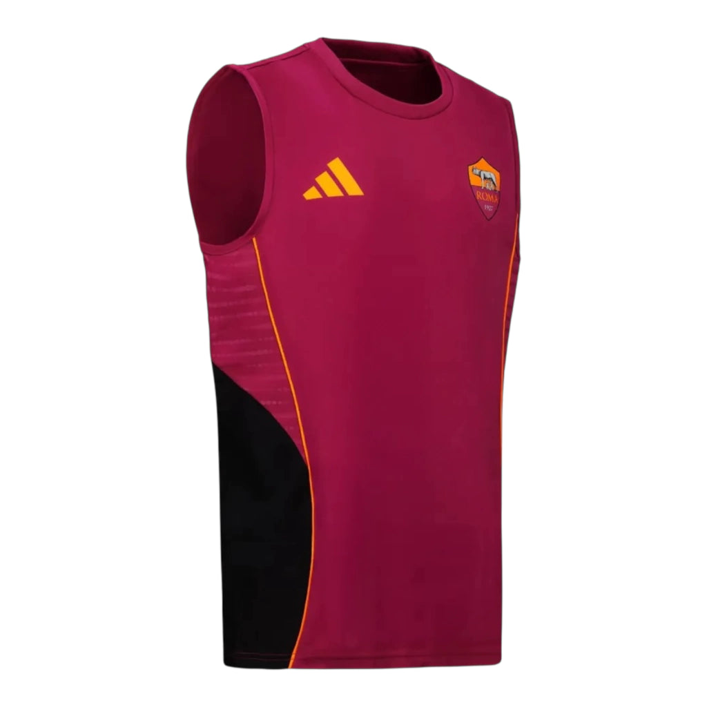 Camisa Regata Roma Treino 25/26 - Torcedor Adidas Masculina - Vermelha