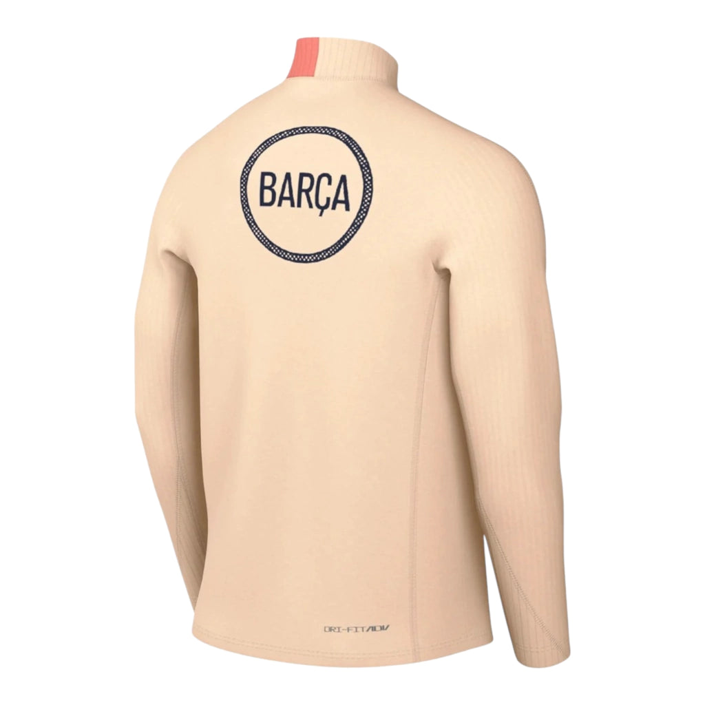 Camisa Barcelona Treino 25/26 manga longa - Torcedor Nike Masculina - Rosa