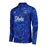 Camisa Everton Pré-jogo 25/26 manga longa - Torcedor Castore Masculina - Azul