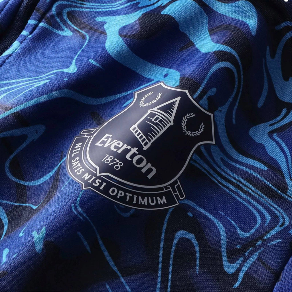 Camisa Everton Pré-jogo 25/26 manga longa - Torcedor Castore Masculina - Azul
