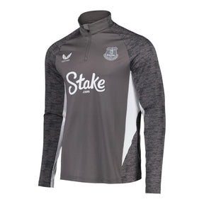 Camisa Everton 25/26 manga longa - Torcedor Castore Masculina - Cinza
