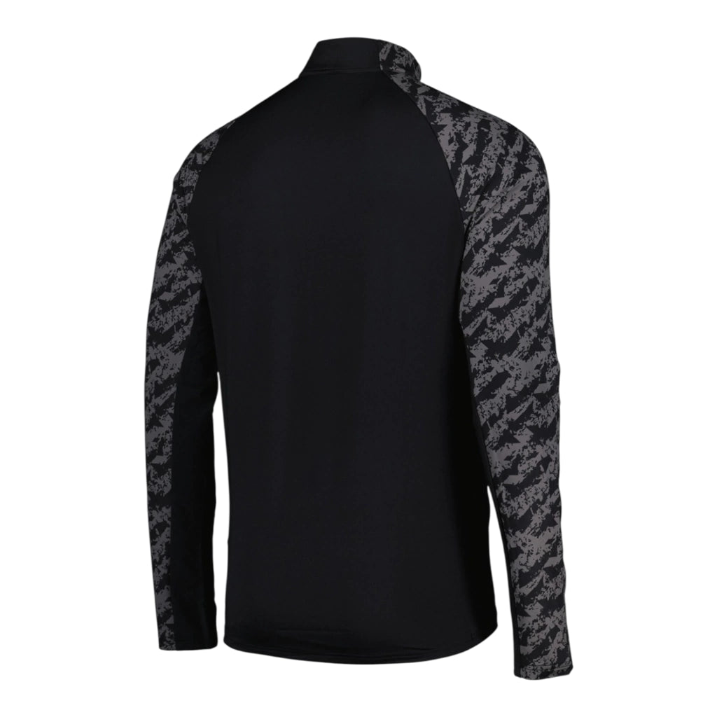 Camisa Everton 25/26 manga longa - Torcedor Castore Masculina - Preta e cinza