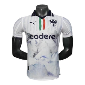 Camisa Monterrey Edição especial Mundial de Clubes II 25/26 - Jogador Puma Masculina - Branca com detalhes em azul