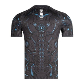 Camisa Napoli Treino 25/26 - Torcedor EA7 Masculina - Cinza com detalhes em azul