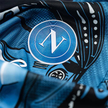 Camisa Napoli Treino 25/26 - Torcedor EA7 Masculina - Azul