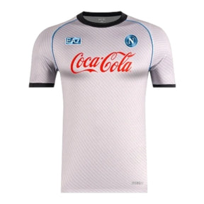 Camisa Napoli Treino 25/26 - Torcedor EA7 Masculina - Branca e cinza