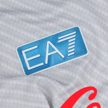 Camisa Napoli Treino 25/26 - Torcedor EA7 Masculina - Branca e cinza