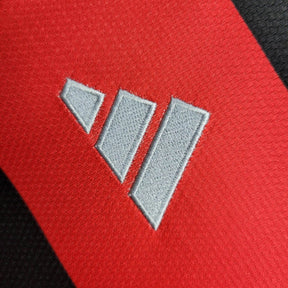 Camisa Flamengo I 24/25 Manga longa - Torcedor Adidas Masculina - Preta e vermelha