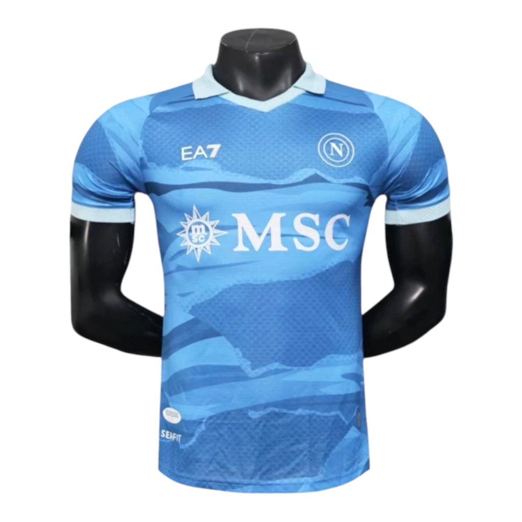 Camisa Napoli IV 25/26 - Jogador EA7 Masculina - Azul