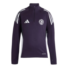 Camisa Manchester United Treino 25/26 manga longa - Torcedor Adidas Masculina - Roxa