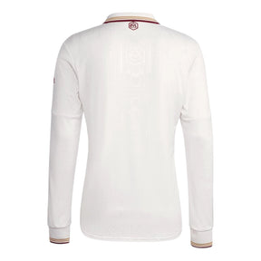 Camisa Arsenal III 25/26 manga longa - Torcedor Adidas Masculina - Branca com detalhes em vinho