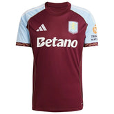 Camisa Aston Villa I 25/26 - Torcedor Adidas Masculina - Vinho e azul